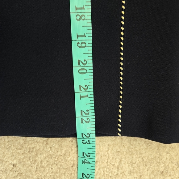 JAQUES VERT Navy Blue Women's Blazer with Gold Accents. Size 12 - Picture 11 of 11